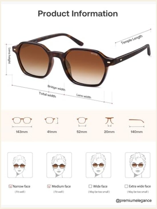 Retro Square Polarized Sunglasses Trendy 70s Thin Slim Shades
